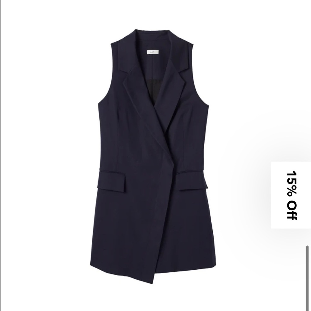 Alc Jocelyn blazer mini dress size 2 navy